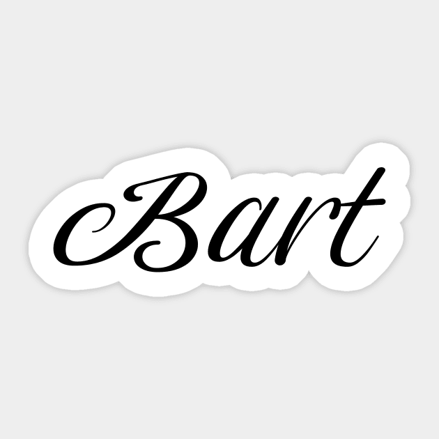 Name Bart Sticker by gulden